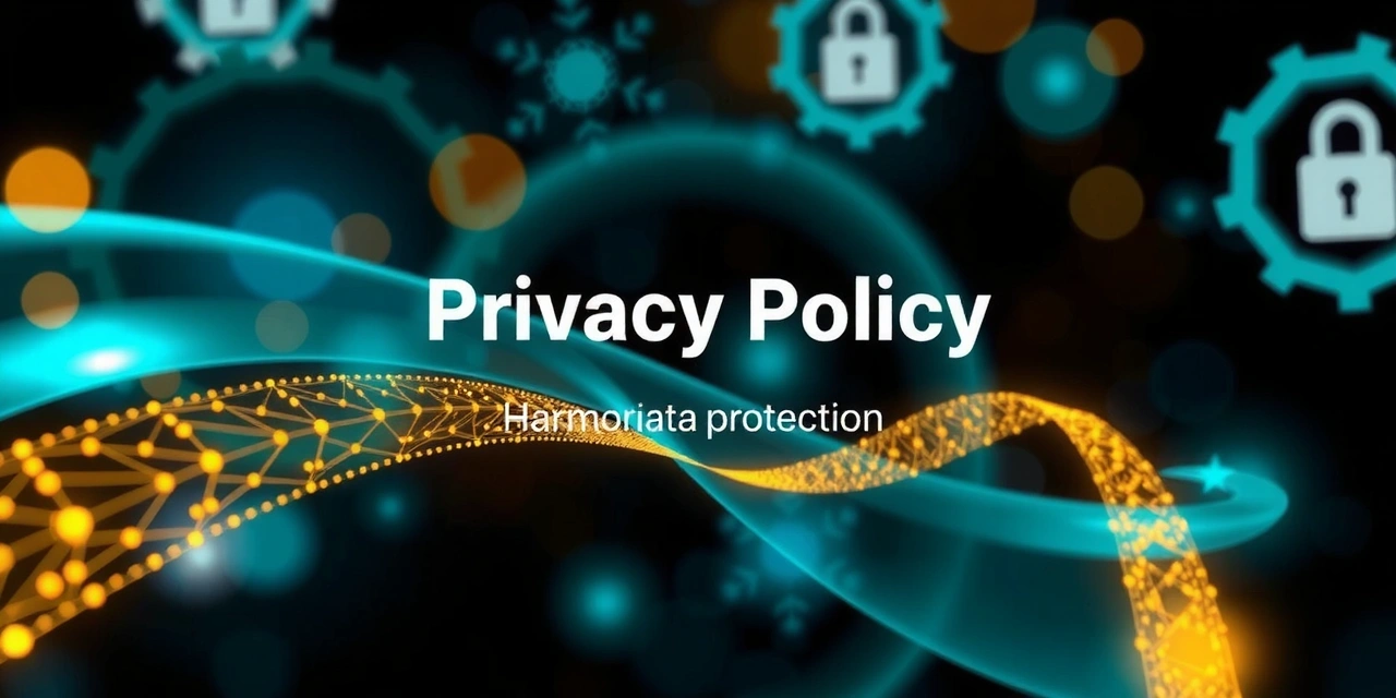 Abstract illustration of secure data flowing, representing privacy and protection.